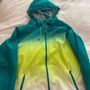 Neon New Balance wind jacket size large